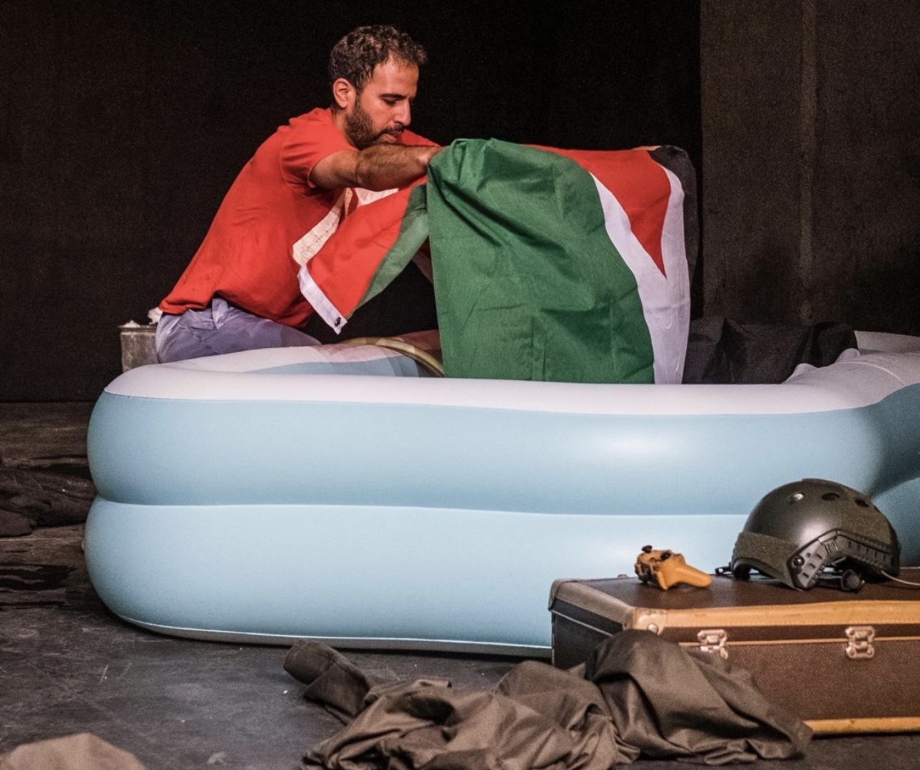 Un momento di Sette bambine ebree. Un'opera per Gaza